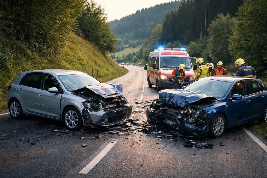 Verkehrsunfall mit Personenschaden im Bezirk St. Veit an der Glan