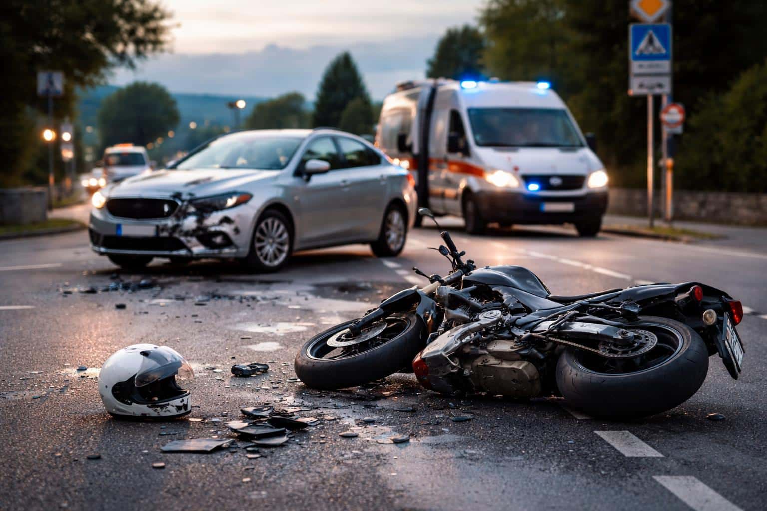 Motorradfahrer bei Unfall schwer verletzt