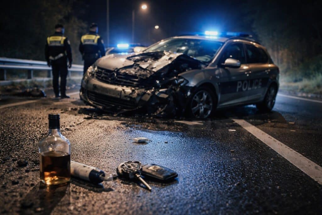 Schwer betrunken mit Dienstauto verunglückt: Polizist erneut vor Gericht