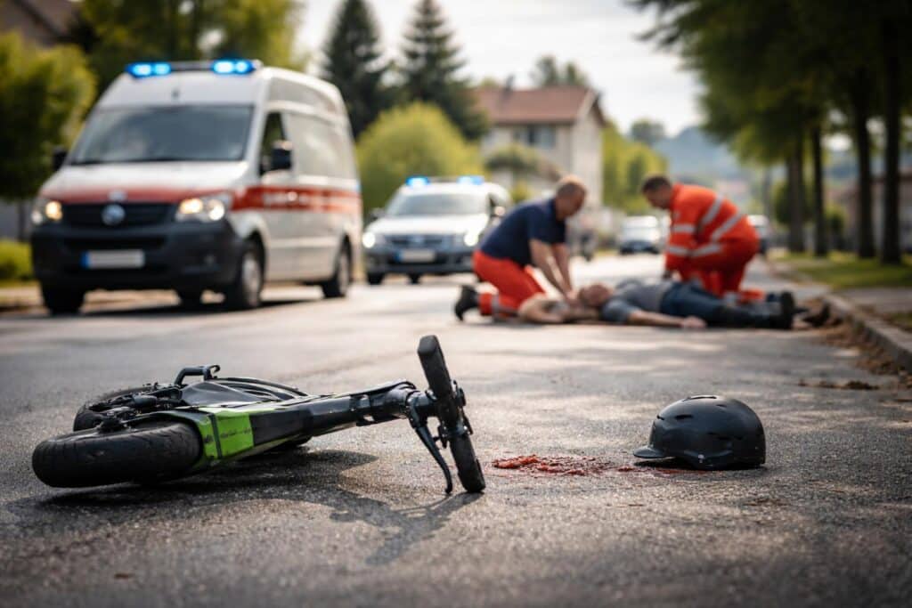 Tödlicher Sturz mit E‑Scooter