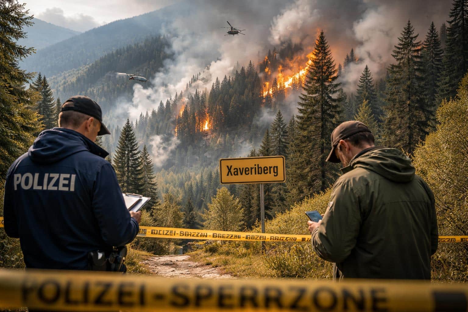 Waldbrand im Lesachtal: Erste Verdächtige wurden einvernommen