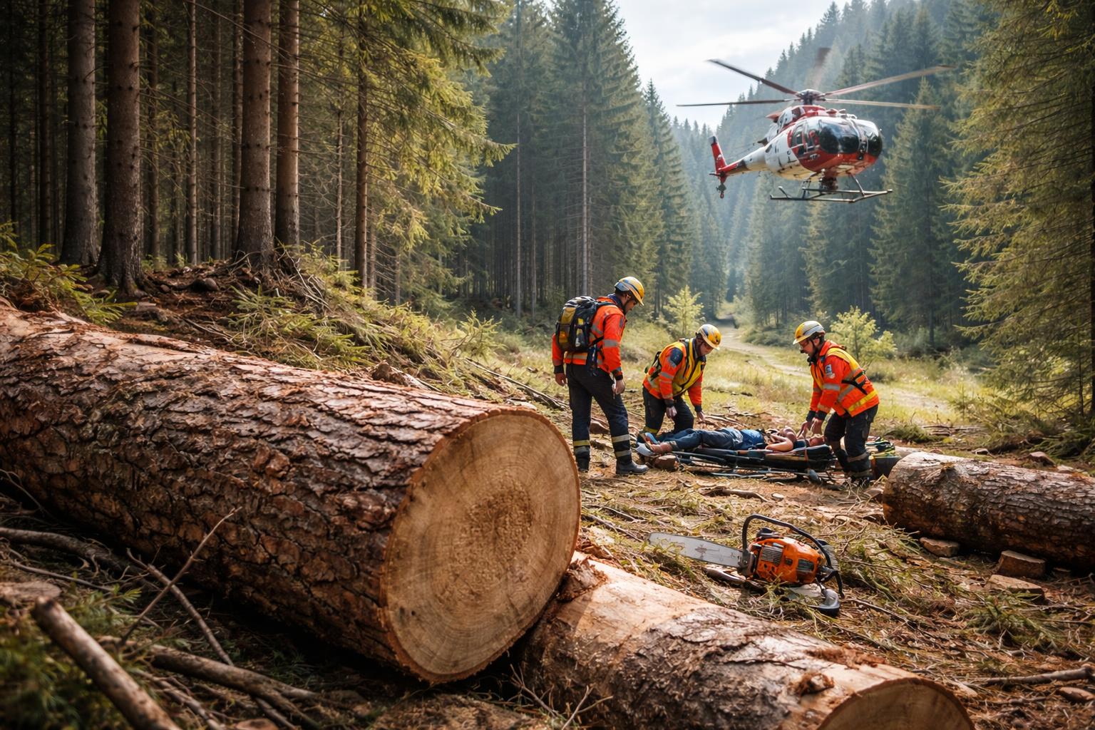 Forstarbeiter (26) in Kärnten von Baumstamm überrollt