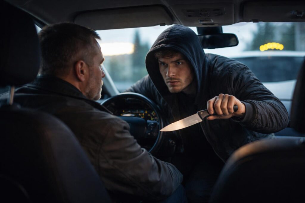 24-Jähriger stieg mit Messer ins Taxi und bedrohte den Fahrer