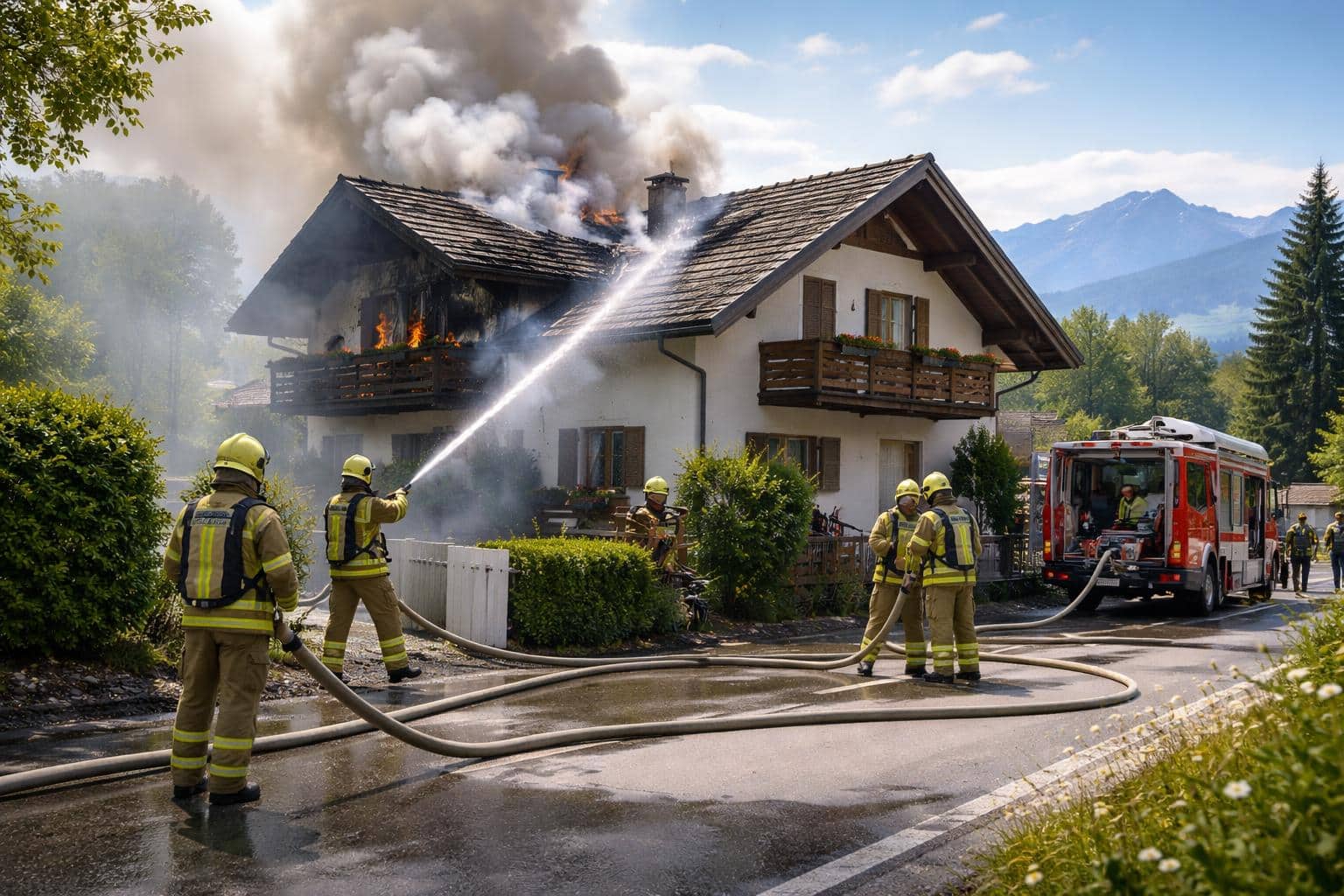 Brandereignis in Villach