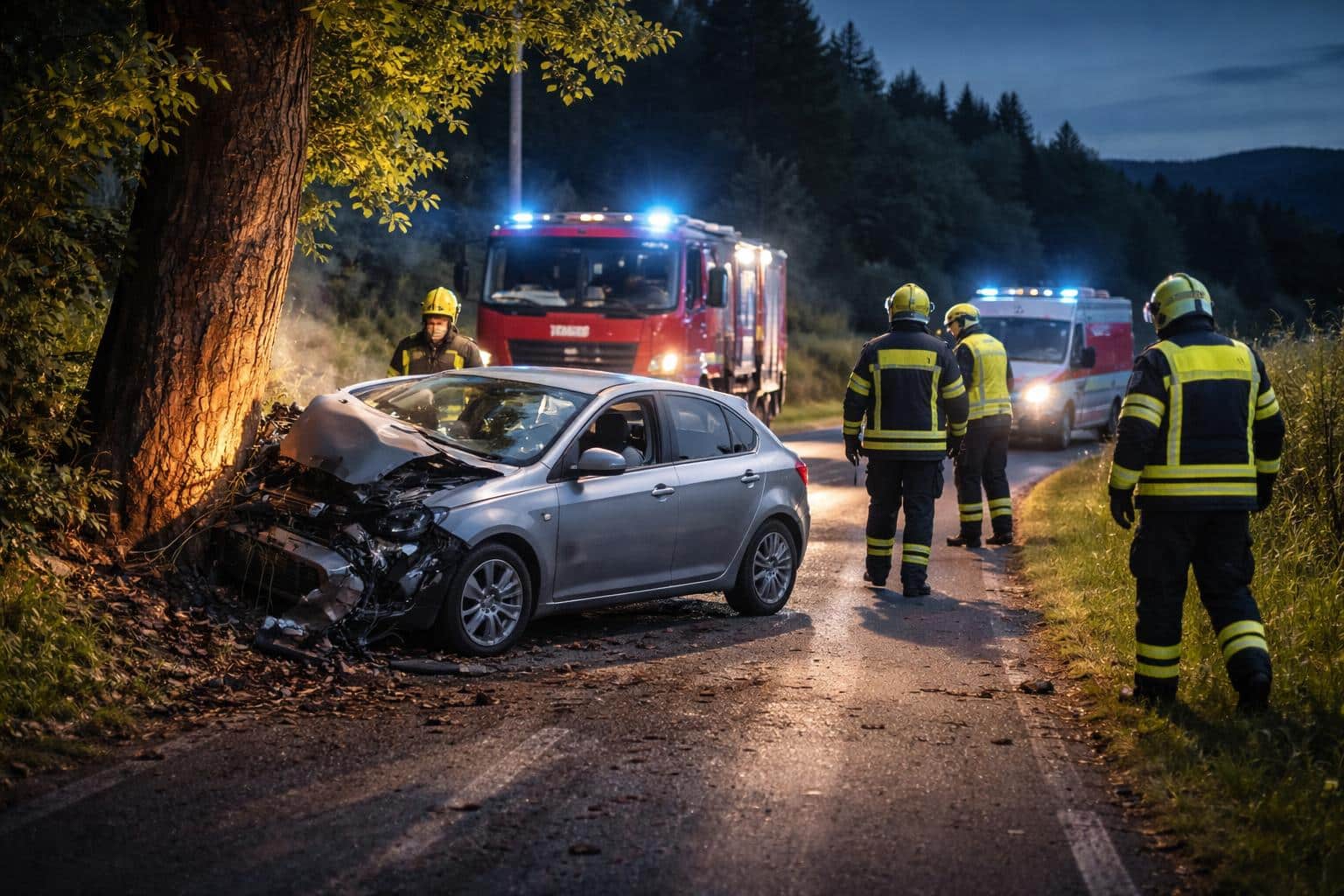 Verkehrsunfall mit Eigenverletzung im Bezirk Klagenfurt-Land