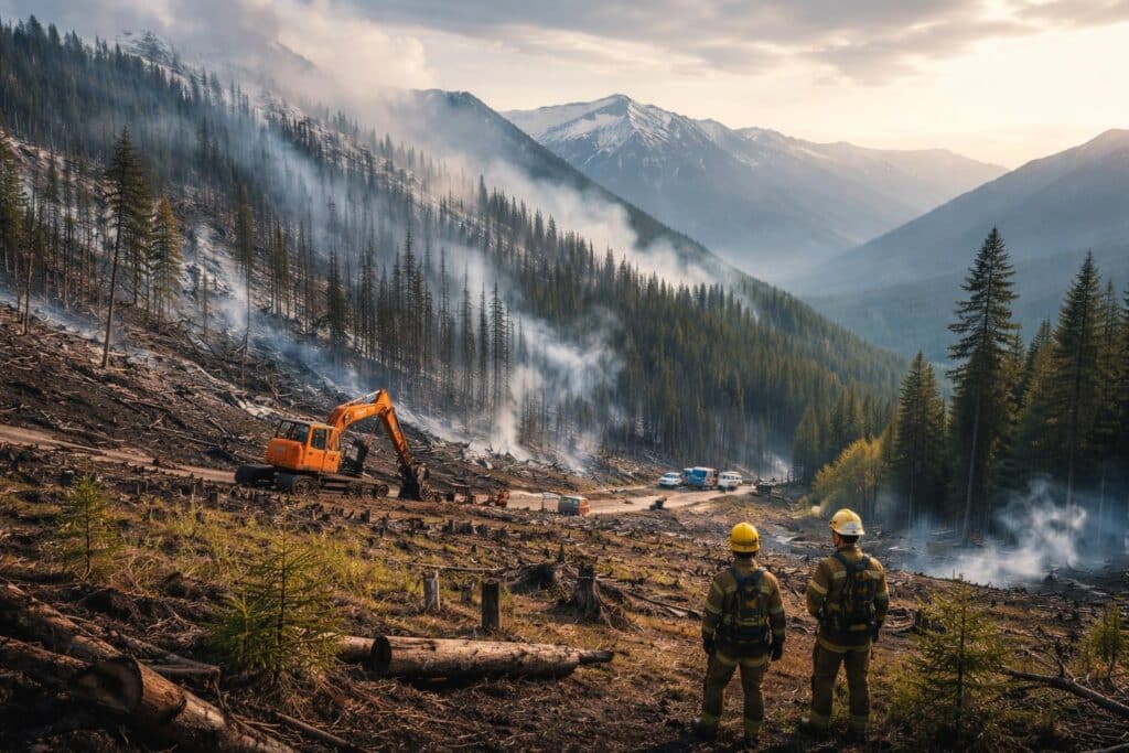 Enorme Kosten durch Waldbrand