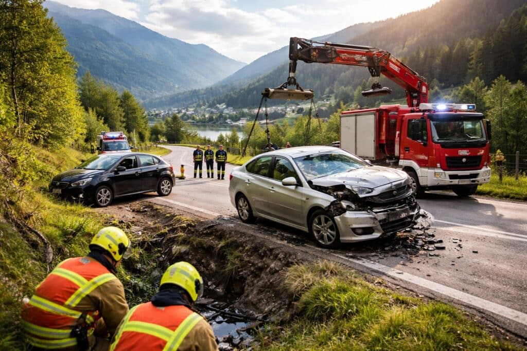 Verkehrsunfall mit Sachschaden im Bezirk Villach-Land