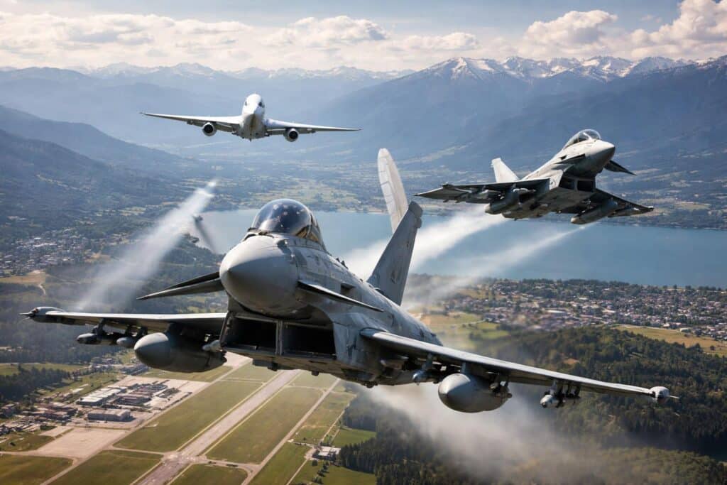 Flughafen Klagenfurt: Unbekanntes Flugzeug löst Eurofighter-Alarm in Kärnten aus