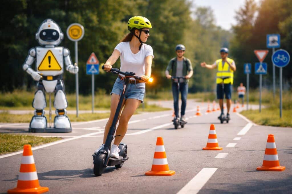 Fahrsicherheitstraining für E-Scooter-Fahrer