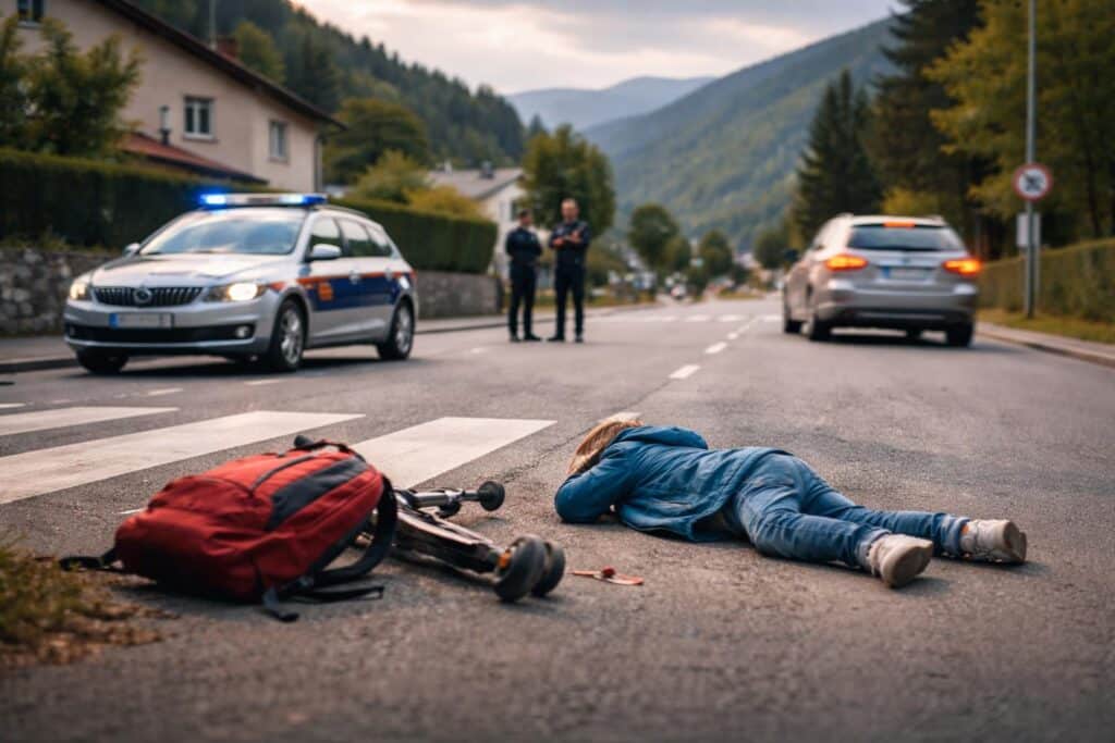 Drautal Straße : Kind wird von Auto verletzt, Lenker flüchtet