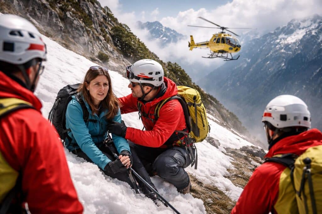 Frau gerät am Berg in Panik und löst Rettungseinsatz aus