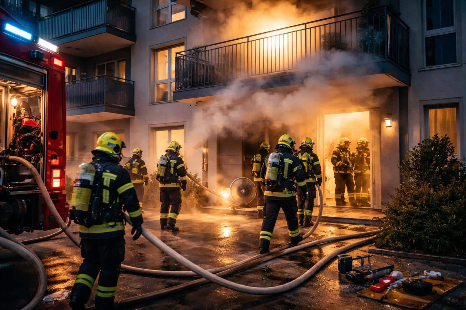 Feuerwehren rückten zu Küchenbrand aus