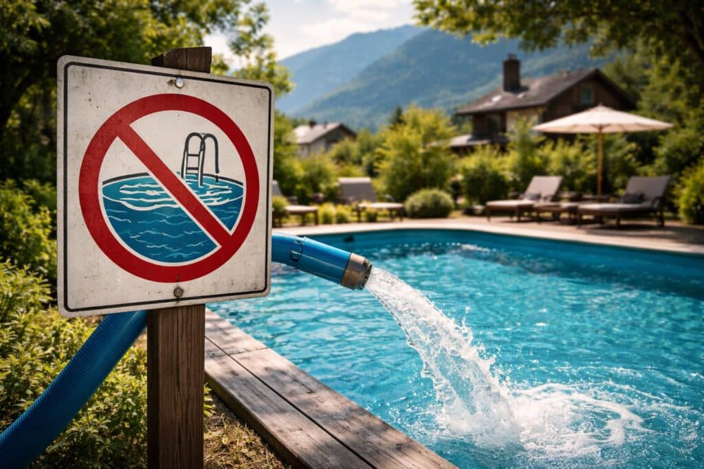 Pro und Kontra: Soll man das Befüllen von privaten Pools verbieten?