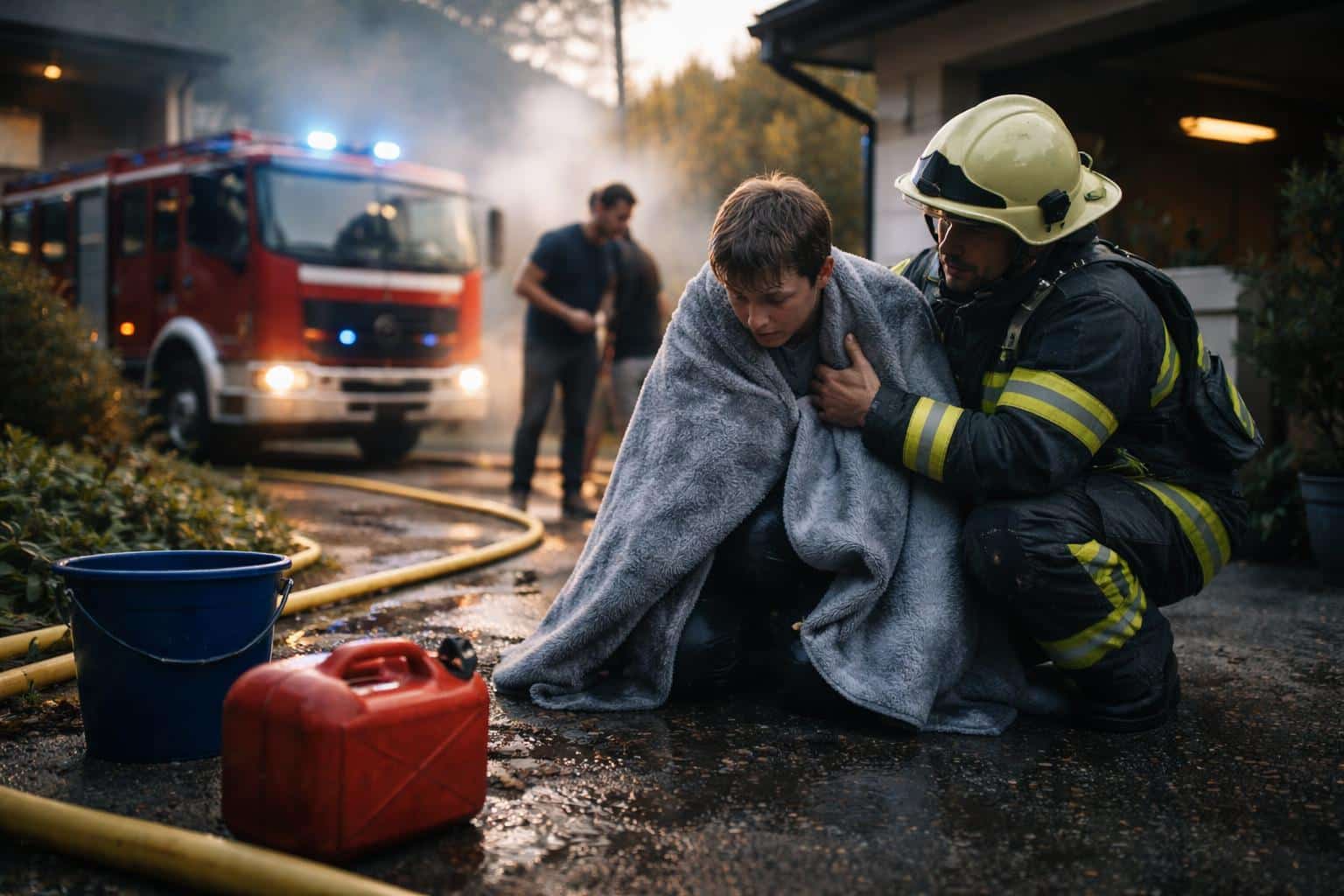 Vater will Video nachstellen: Feuerdrama in Kärnten: Sohn mit Benzin übergossen