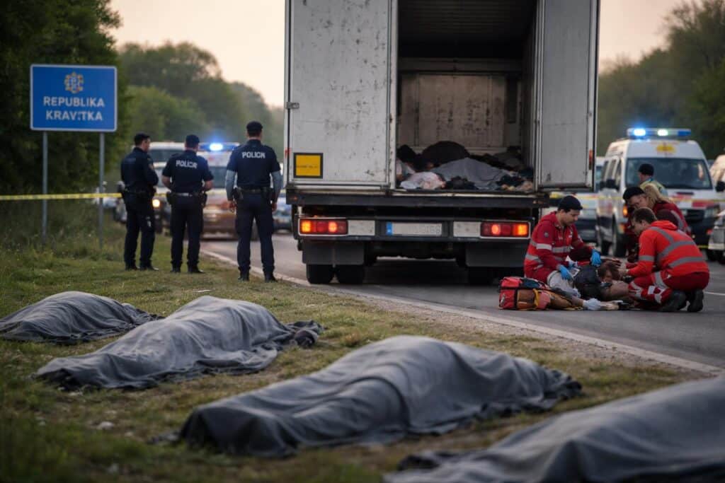 LKW-Drama in Kroatien: Vier Tote Flüchtlinge an der Grenze zu Slowenien