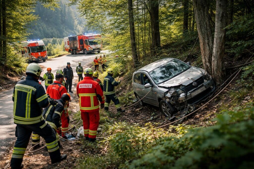Verkehrsunfall nach medizinischem Notfall