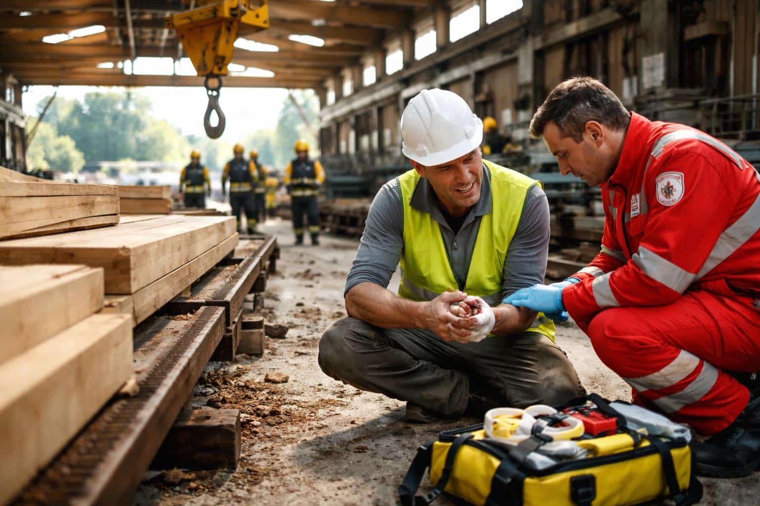 Arbeitsunfall im Bezirk Feldkirchen