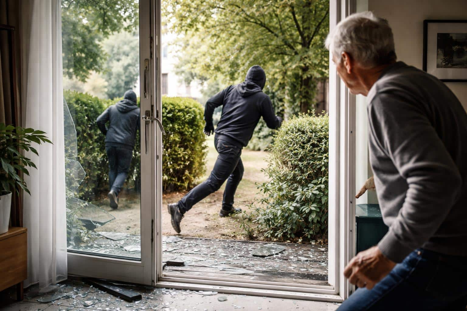 Bewohner überraschte Einbrecher