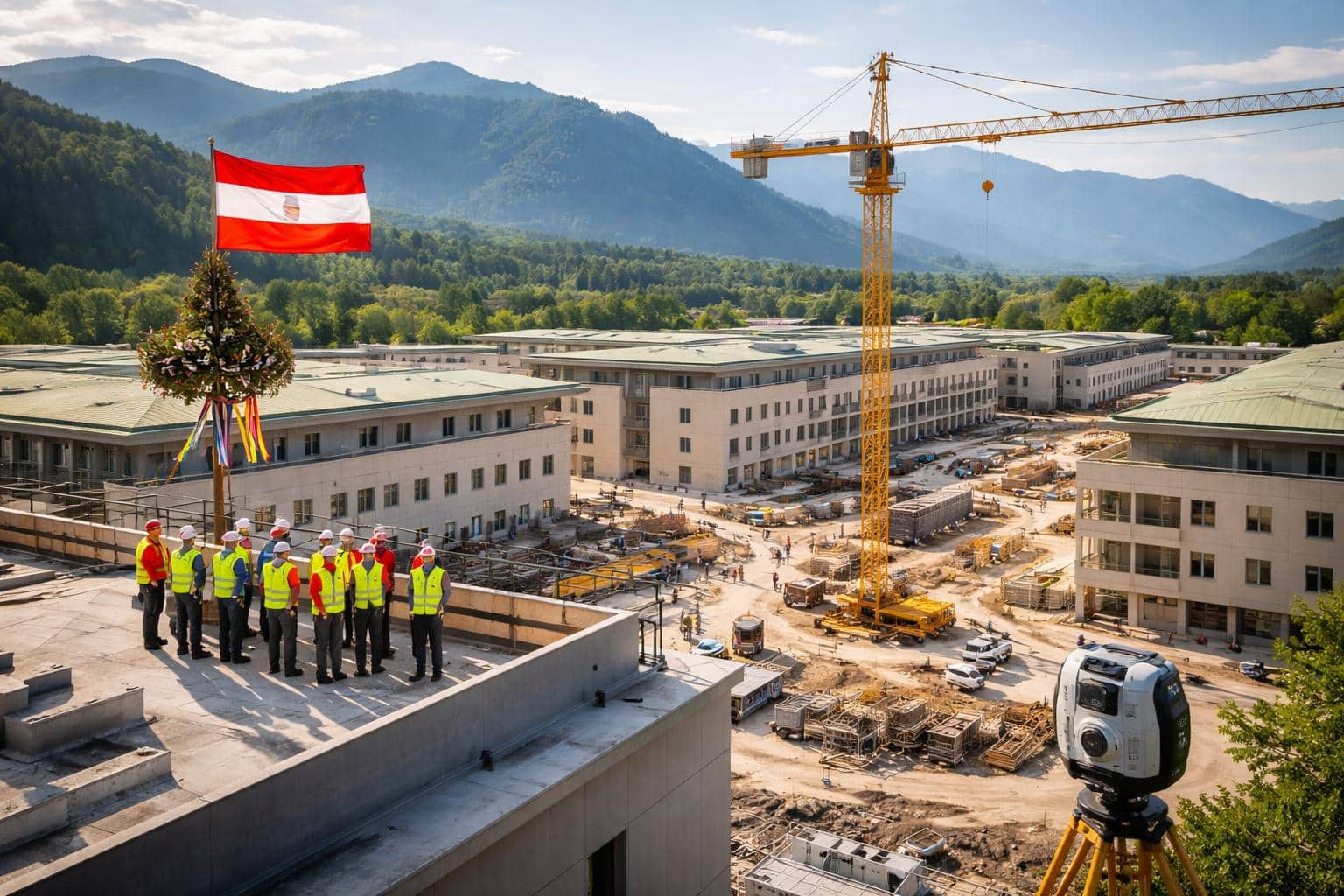 Dachgleiche bei Henselkaserne