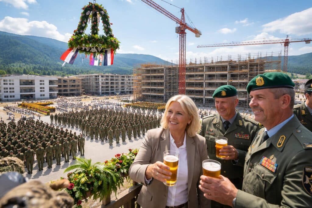 Bundesheer feiert Gleichenfeier