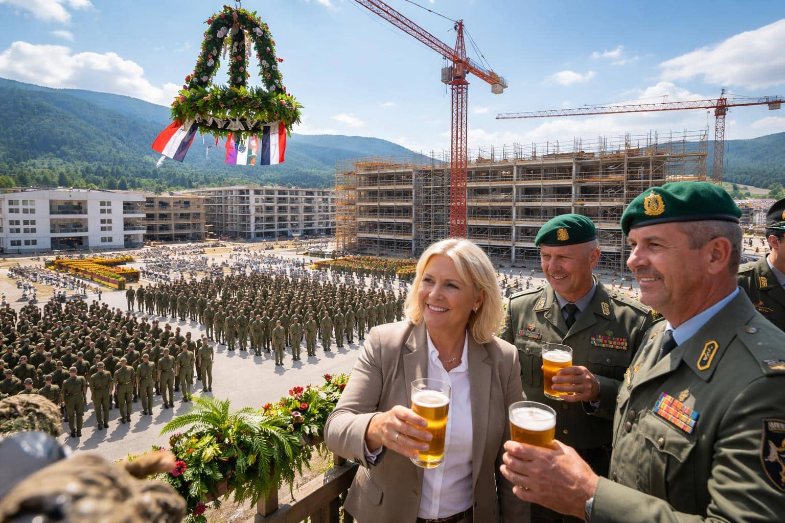 Bundesheer feiert Gleichenfeier