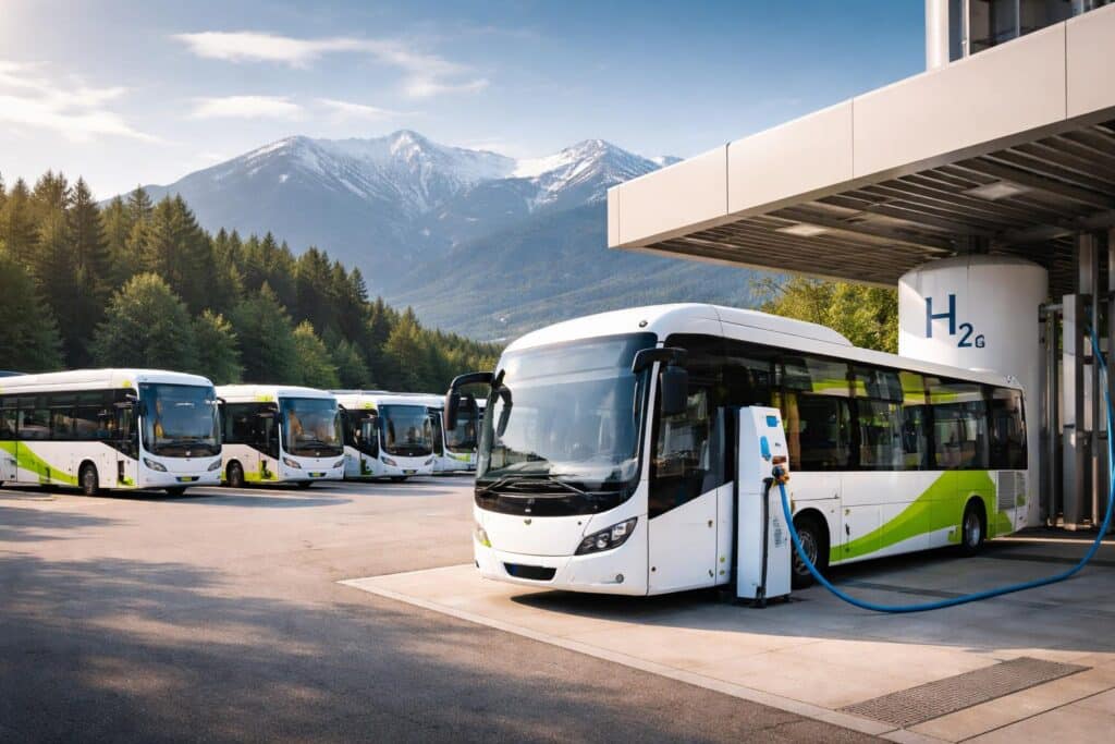 Größte Wasserstoff-Busflotte in Betrieb