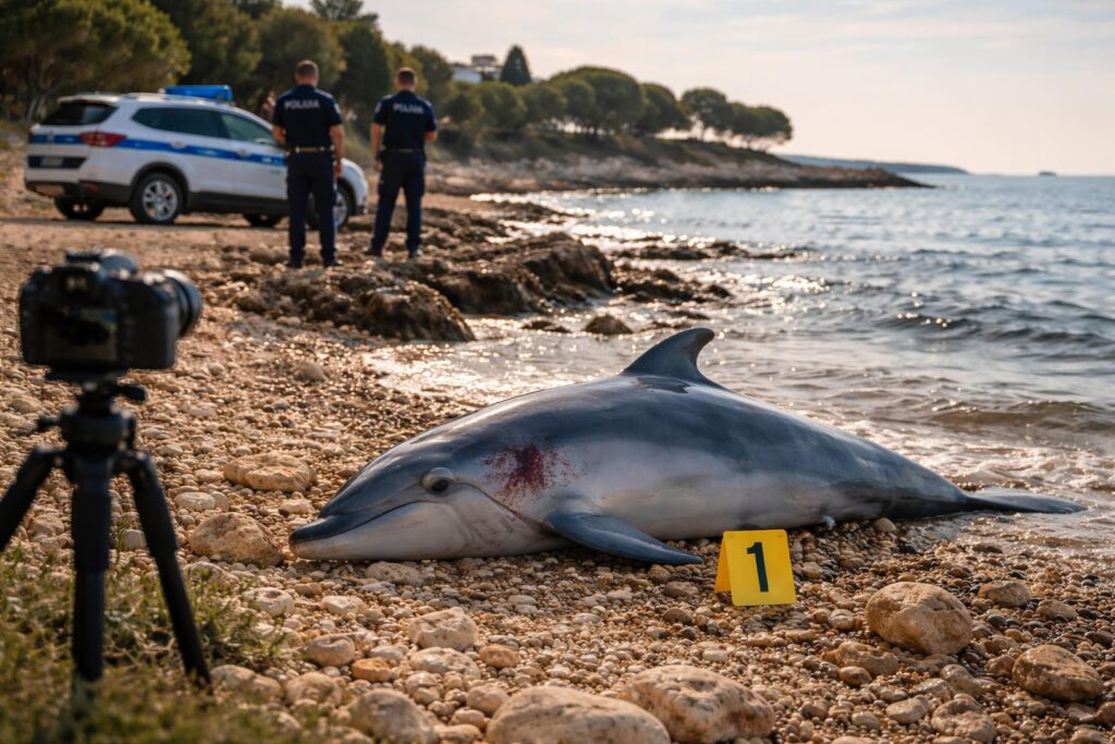 Unbekannte Täter sollen Delfin vor Istrien erschossen haben