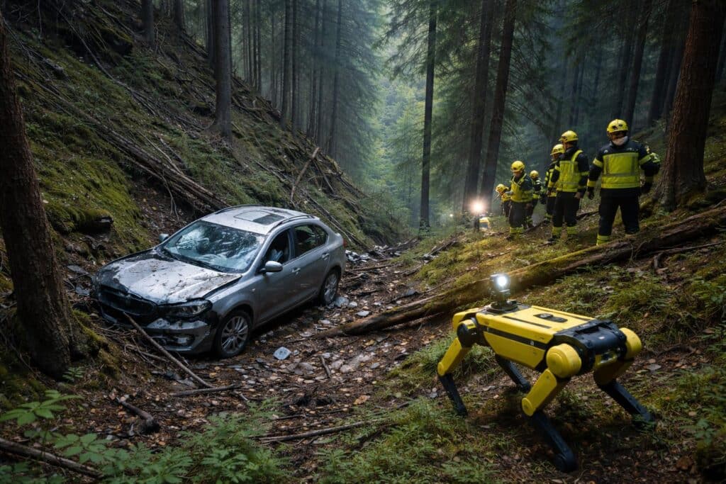 Osttiroler (67) stürzt mit Pkw 50 Meter in steilem Waldstück ab