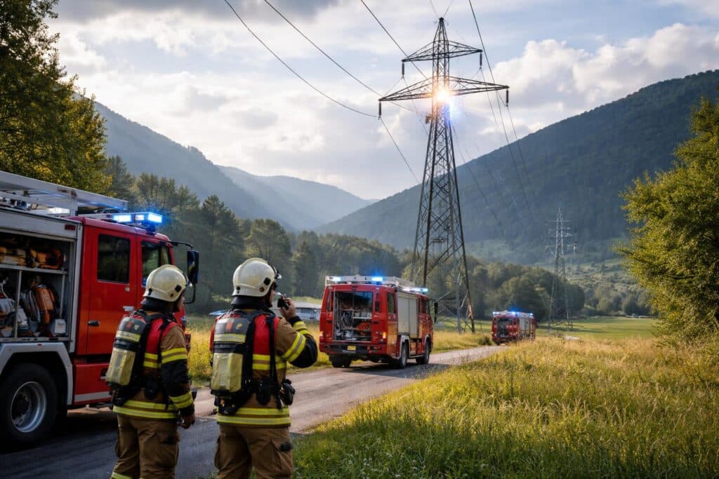 Knall bei Strommast sorgte für Alarm