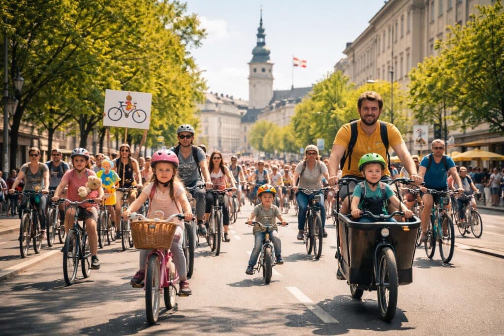Radparade für sichere Radwege
