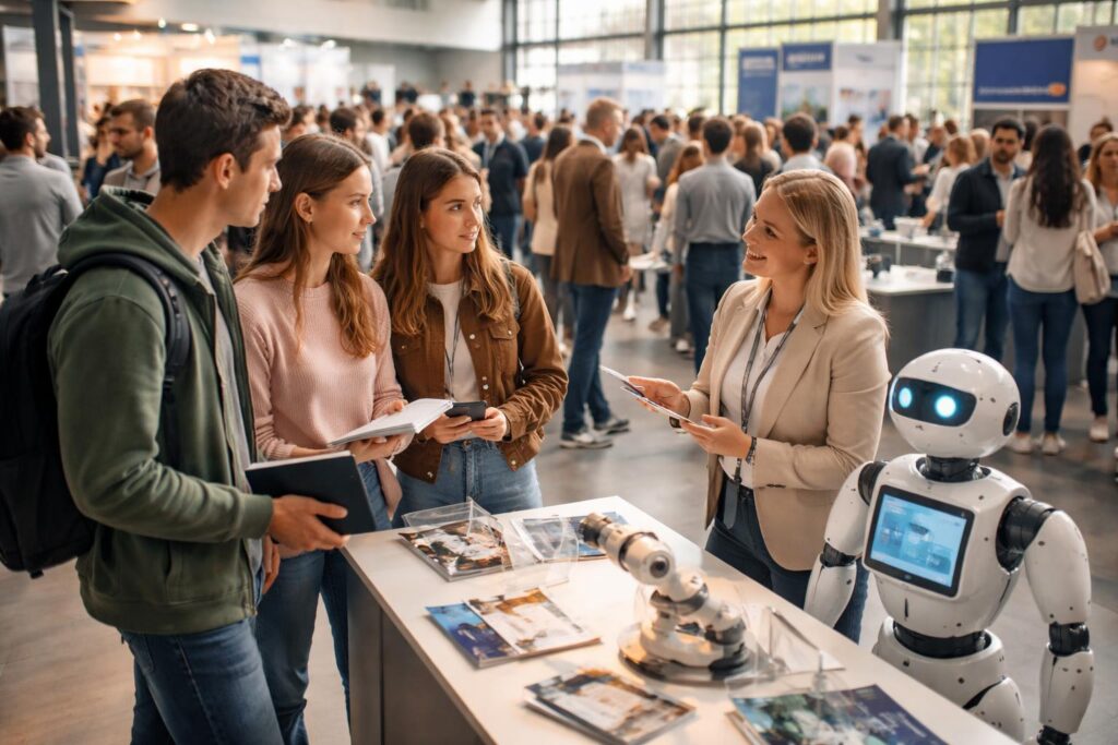 Persönliche Jobsuche bei Karrieremesse
