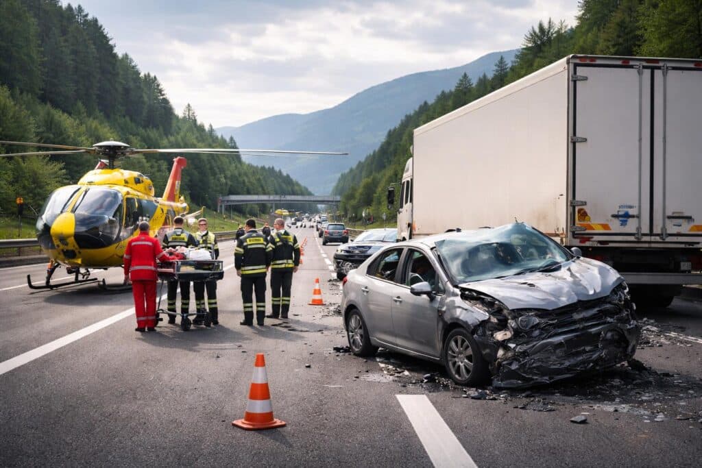 Beifahrerin nach Unfall verletzt