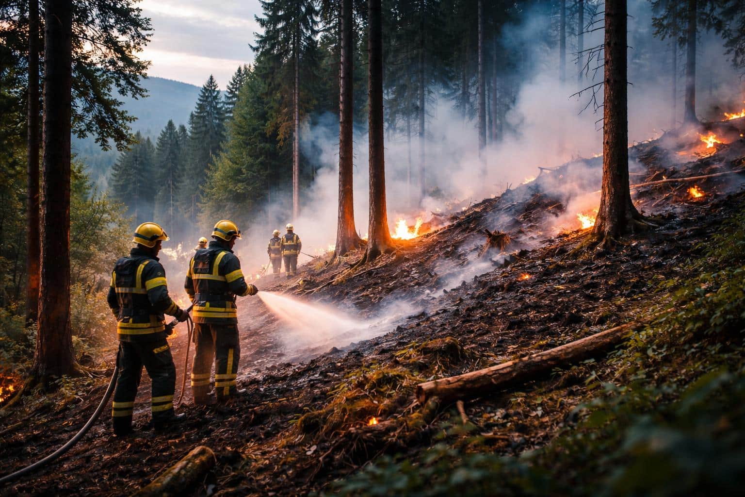 80 Quadratmeter Wald in Brand