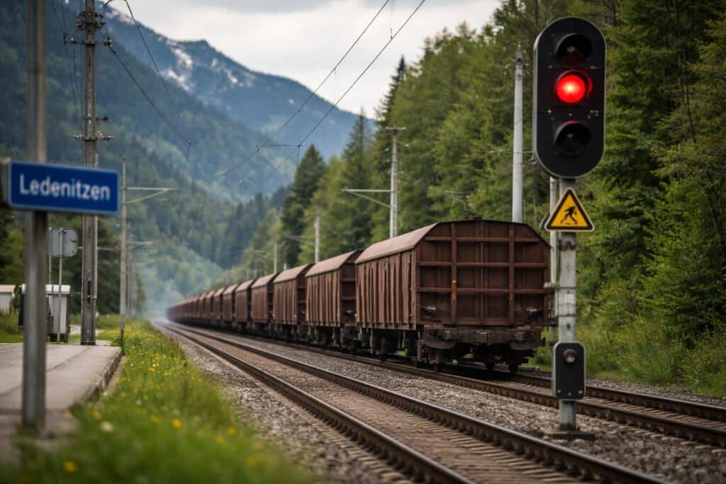 Bahnhof Ledenitzen: Zug fuhr alleine los!