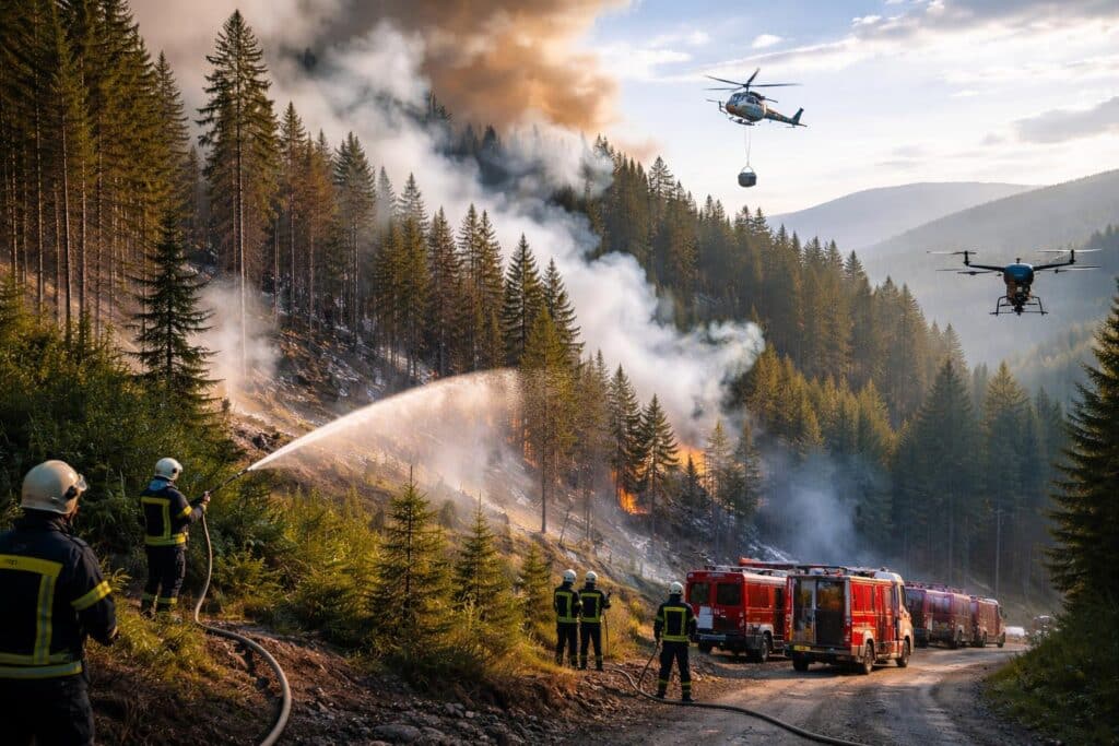 Waldbrand am Kömmel: Noch kein Brand aus!