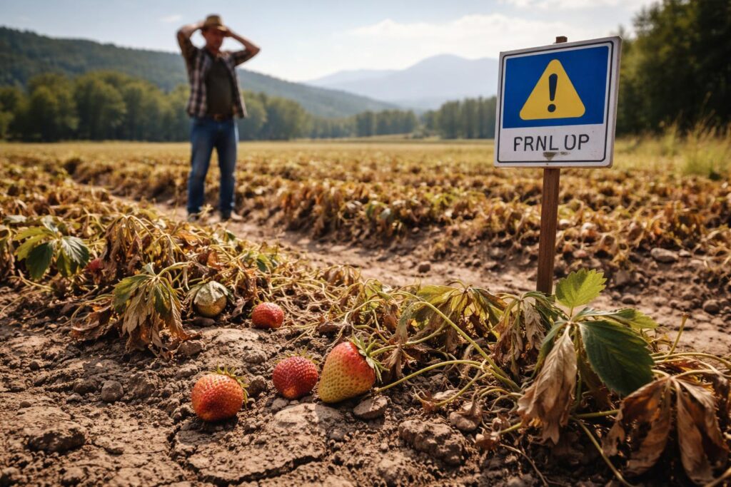 Trockenheit: Auf Kärntens Erdbeer-Feldern drohen massive Ernteverlust