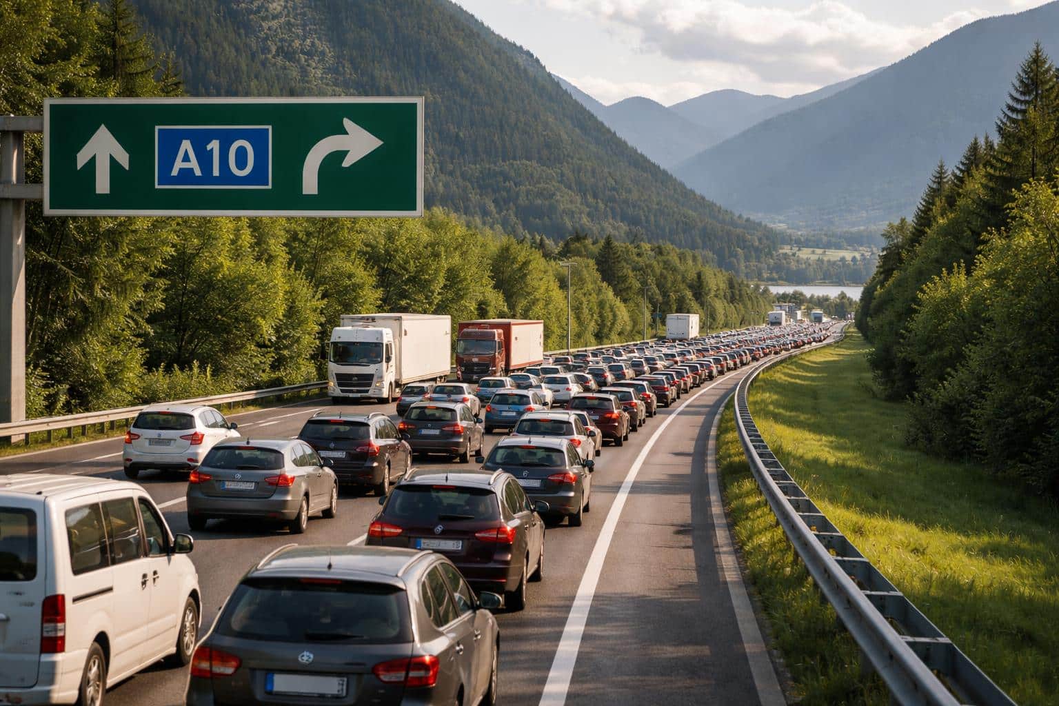 A10 Tauern Autobahn, Salzburg Richtung Villach