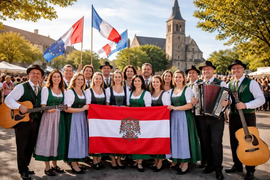 „Pevsko-instrumentalna skupina“ vertrat Österreich bei internationalem Chorfestival in Frankreich