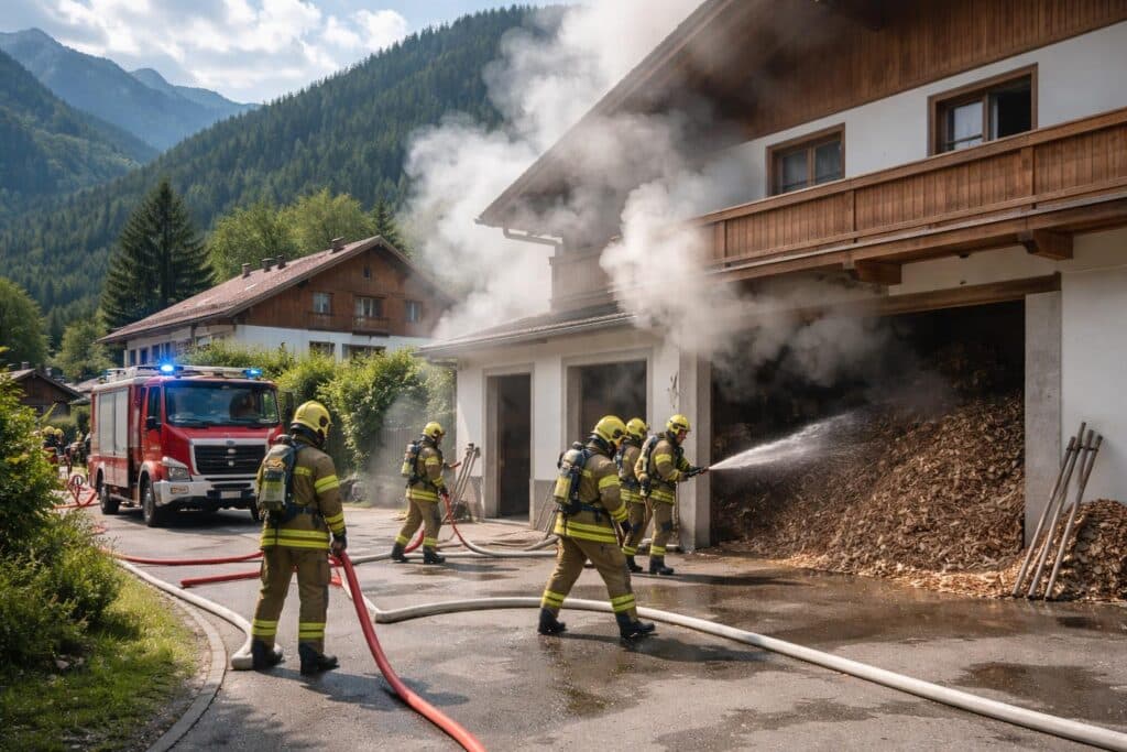Brand in der Gemeinde Irschen
