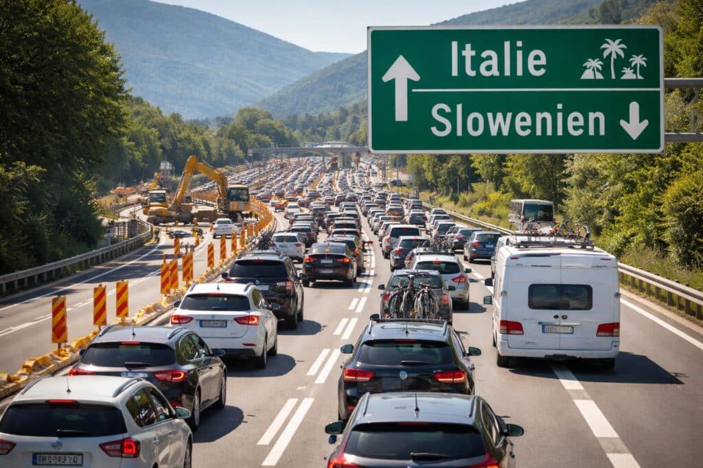 Viel Geduld bei Fahrt in den Süden