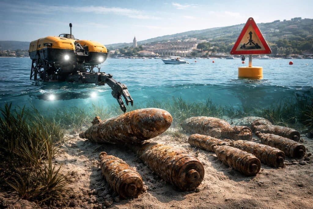 In Urlaubsregion: Zwei Bomben und 160 Granaten liegen vor Pula im Meer
