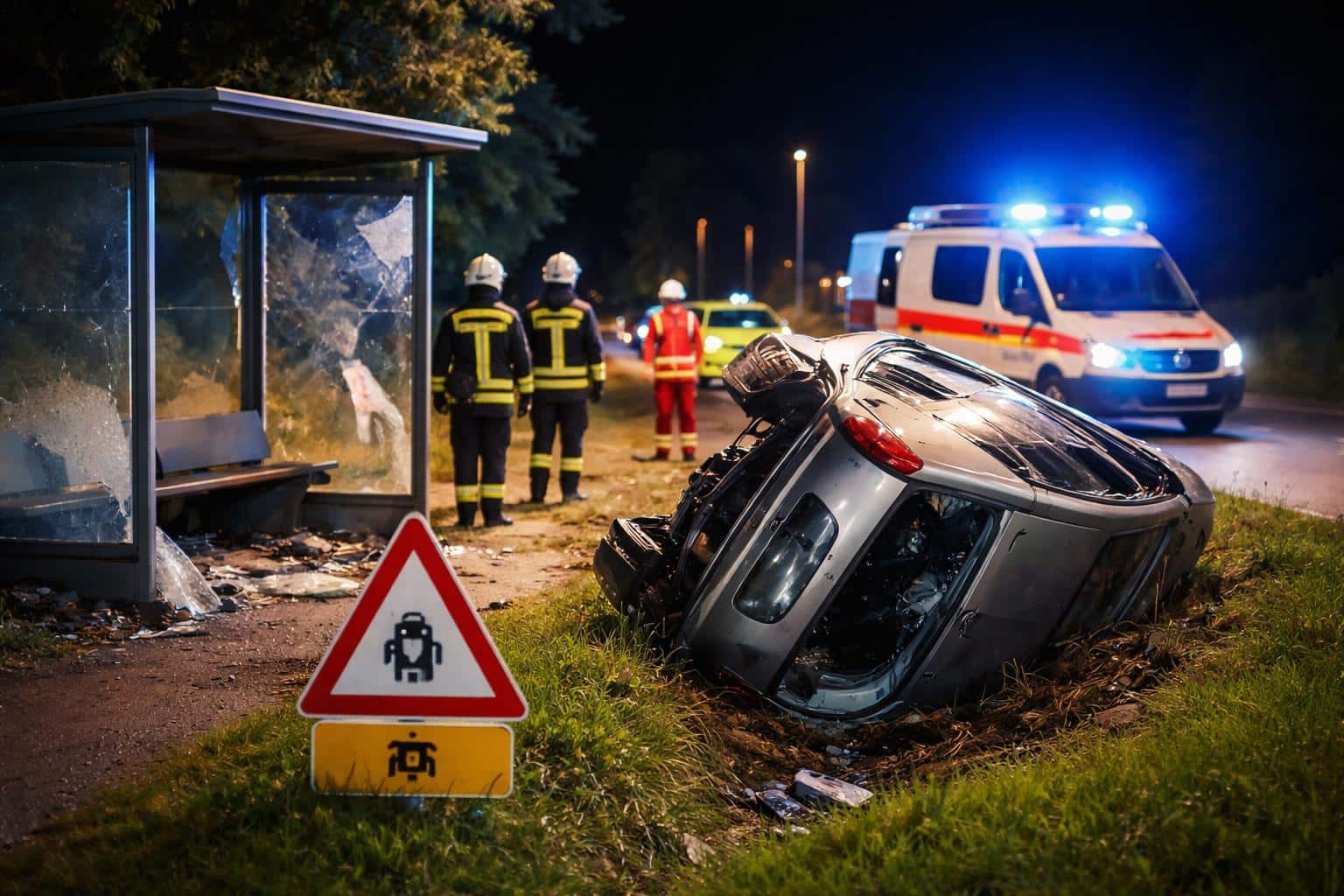 Verkehrsunfall mit Eigenverletzung, Alkoholisierung