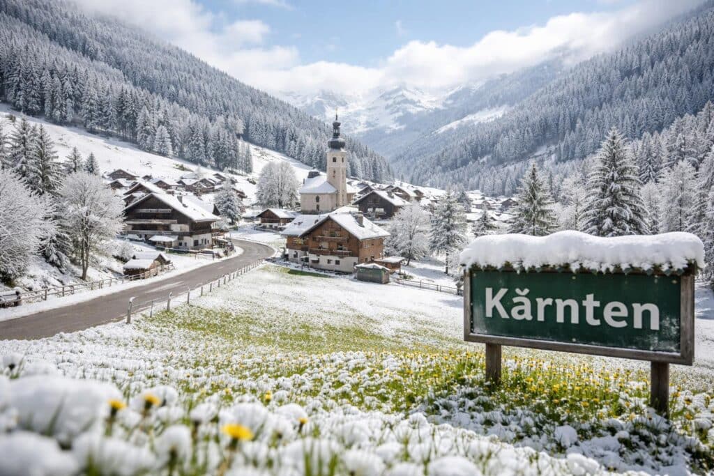 Winter mitten im Mai: Schnee bis auf 800 Meter in Kärnten