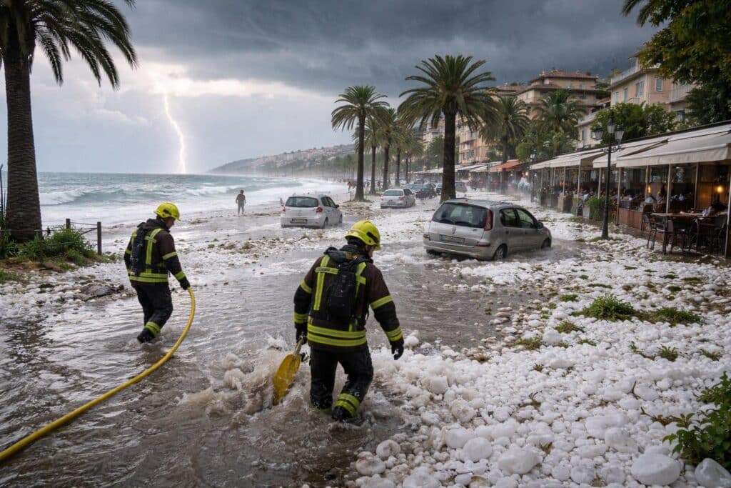 Unwetter an der Adria: Hagel und Überschwemmungen in Norditalien