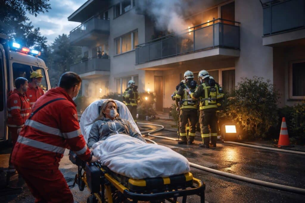 Rauchgasvergiftung nach Wohnungsbrand
