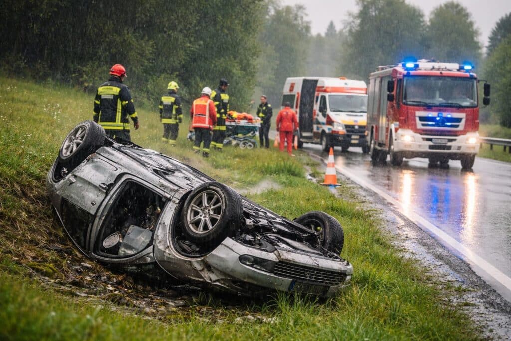 Pkw überschlug sich auf L107