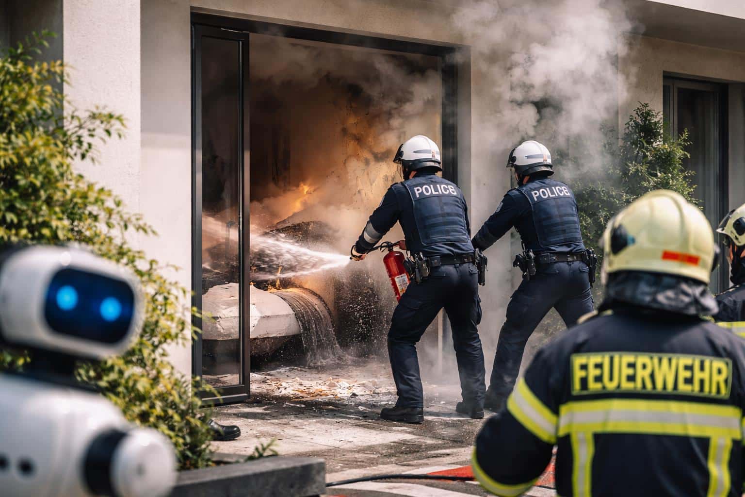 Brand in Schlafzimmer gelöscht