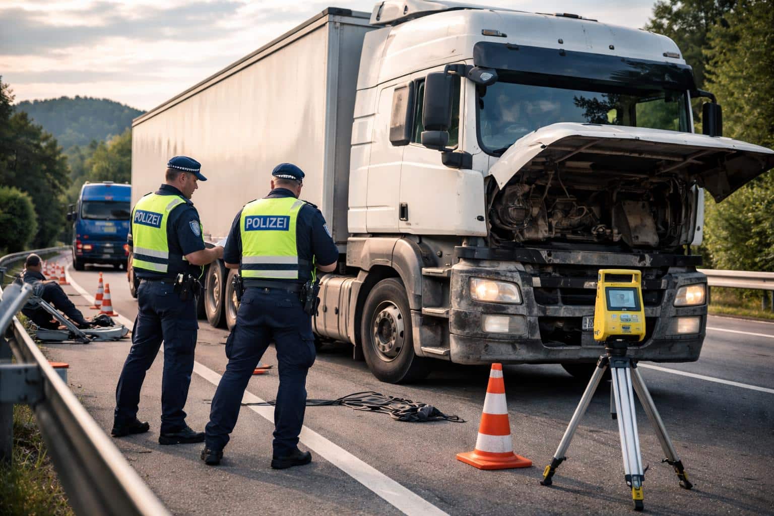 Lkw mit Mängeln gestoppt: 40 Anzeigen