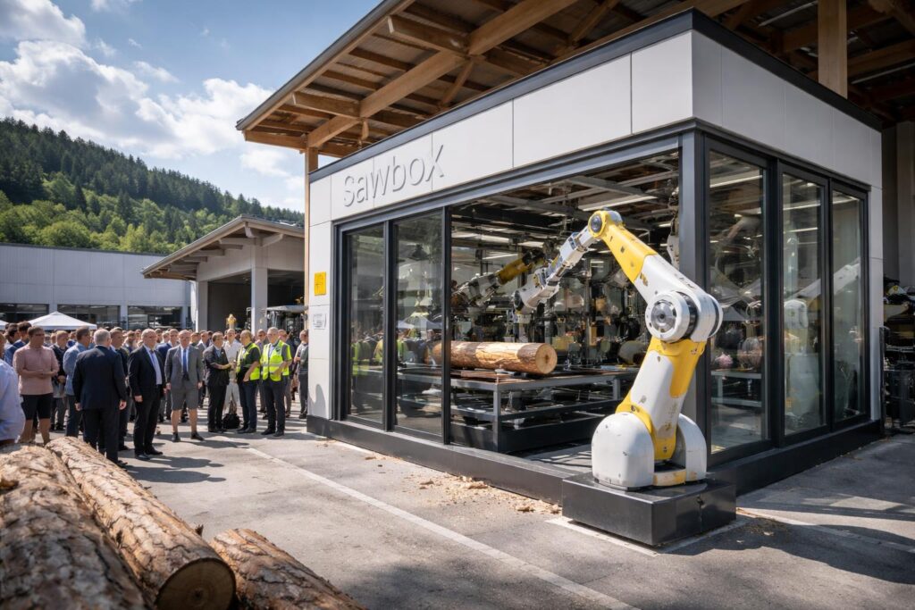 Sägewerk Cimenti nimmt erste „Sawbox“ in Betrieb