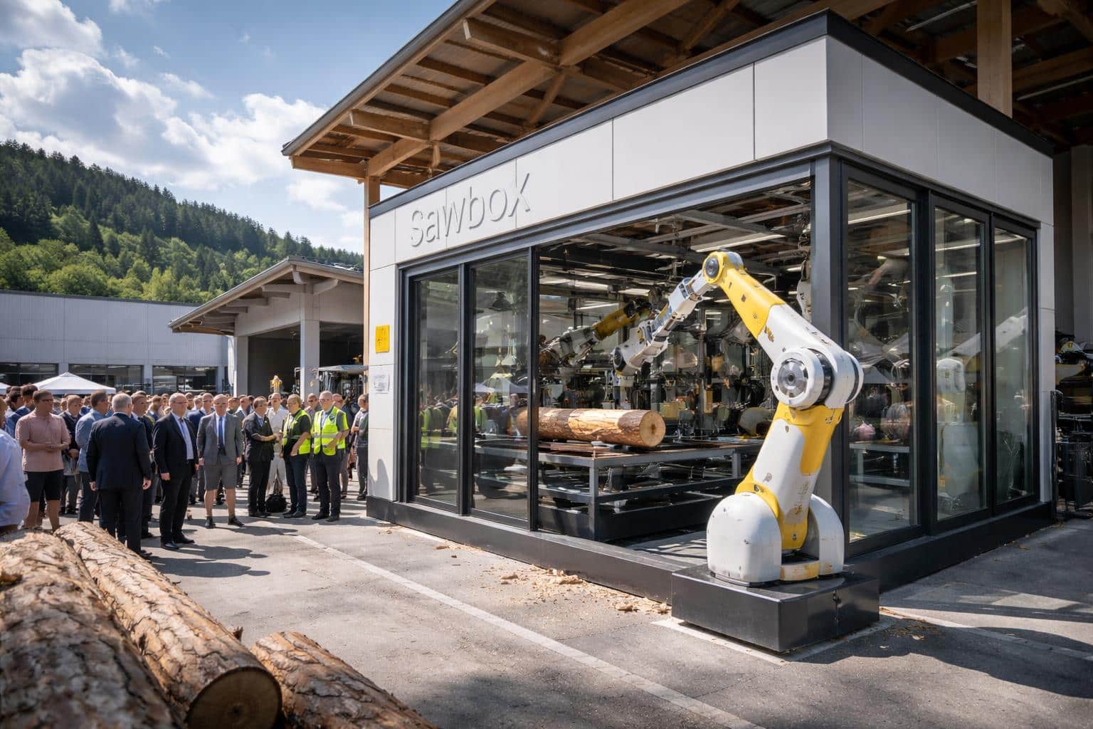 Sägewerk Cimenti nimmt erste „Sawbox“ in Betrieb